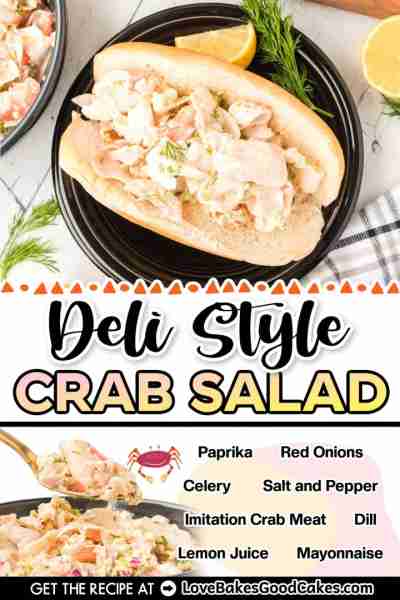 RECIPE - https://www.lovebakesgoodcakes.com/deli-style-crab-salad/ This delicious Deli-Style Crab Sa...