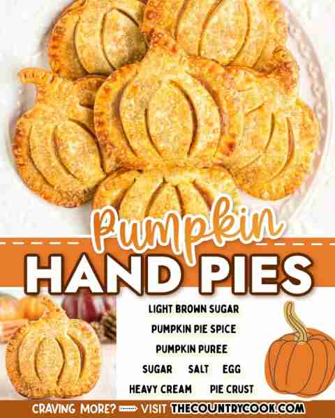 A simple handheld treat, these Pumpkin Hand Pies are a perfect Fall recipe that are an easy and tast...