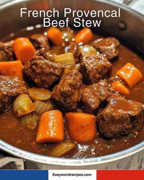 French Provençal Beef Stew — find the recipe below ⬇️