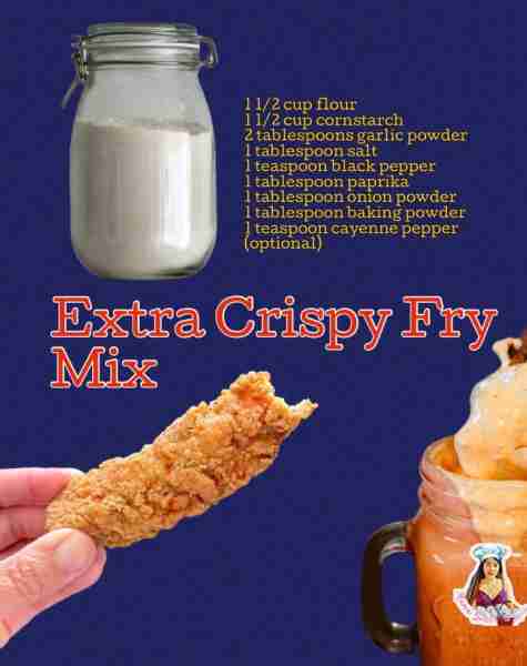 Homemade - Extra Crispy Fry Mix! This recipe is good for chicken tender, nuggets, fish fry or popco...