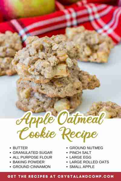 🍎 APPLE OATMEAL COOKIES This is Fall wrapped up in a cookie! RECIPE IN THE COMMENTS