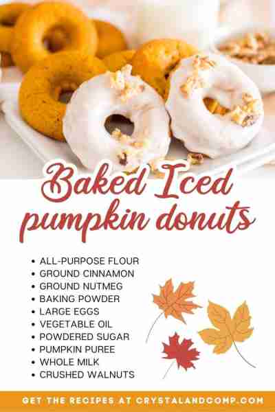 Baked Iced Pumpkin Donuts! 🧡 A Must-try treat for Pumpkin Lovers! RECIPE IN THE COMMENTS
