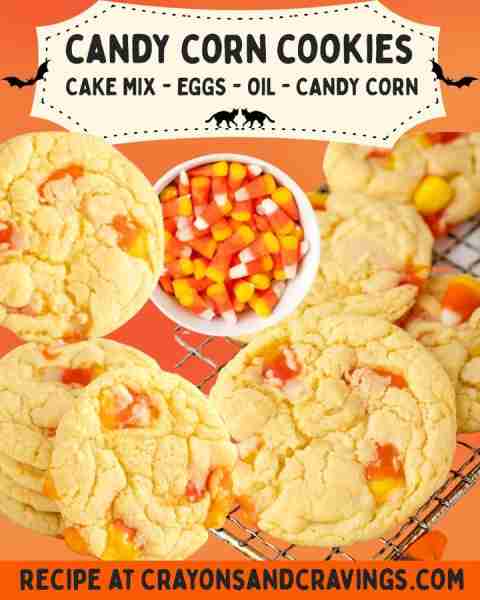 Candy Corn Cookies - a sweet & easy Halloween treat 🎃🍬 Recipe 👇