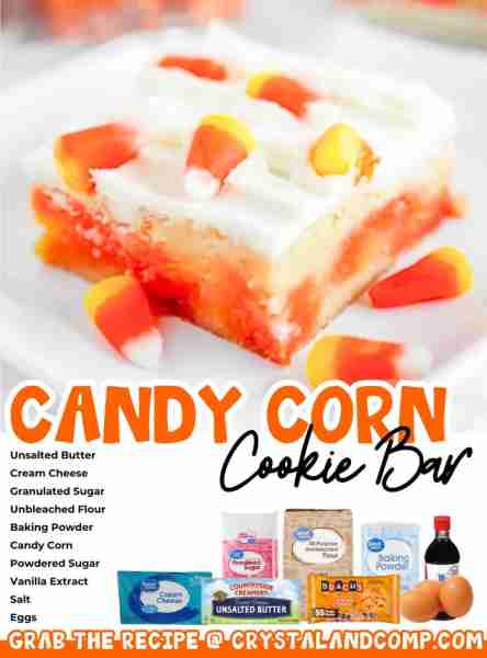 Candy Corn Cookie Bars! 🎃 What a fantastic Halloween treat! RECIPE IN THE COMMENTS