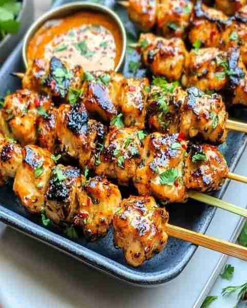 Spicy Grilled or Air Fried Bang Bang Chicken Skewers Ingredients 1½–2 lbs chicken thighs, cubed into...
