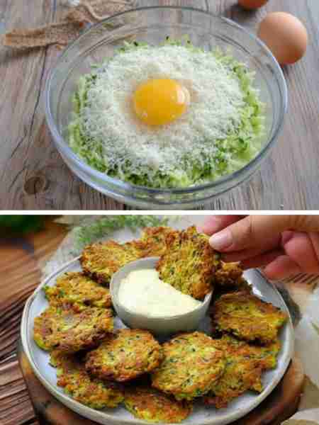 Homemade Keto Zucchini Fritters 🥘 Ingredients (Makes ~12 fritters) 2 medium zucchinis, grated 1 tsp...