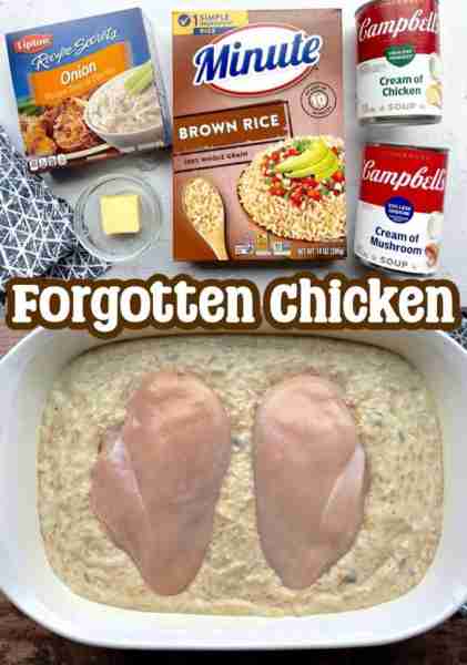 Lazy Day Creamy Chicken & Rice Casserole Ingredients 1½ pounds boneless skinless chicken breasts 2 c...