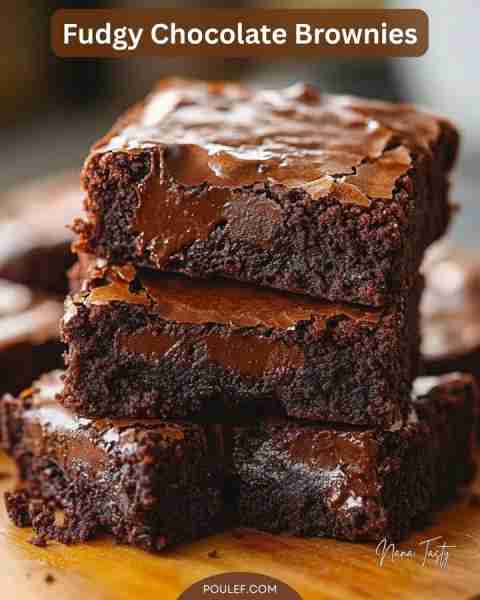 Fudgy Chocolate Brownies This is the perfect better-than-boxed brownie recipe. It is easy to prepare...