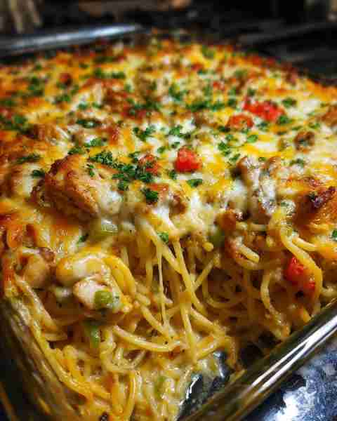 Spicy Southern Chicken Spaghetti Ingredients: 12 oz spaghetti 1 lb boneless, skinless chicken breast...