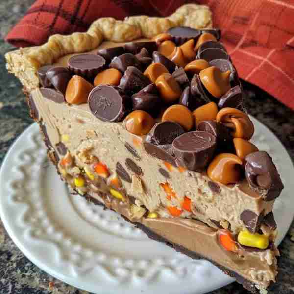 This Peanut Butter Cup Pie is a dessert game changer – rich, creamy, and loaded with the classic com...