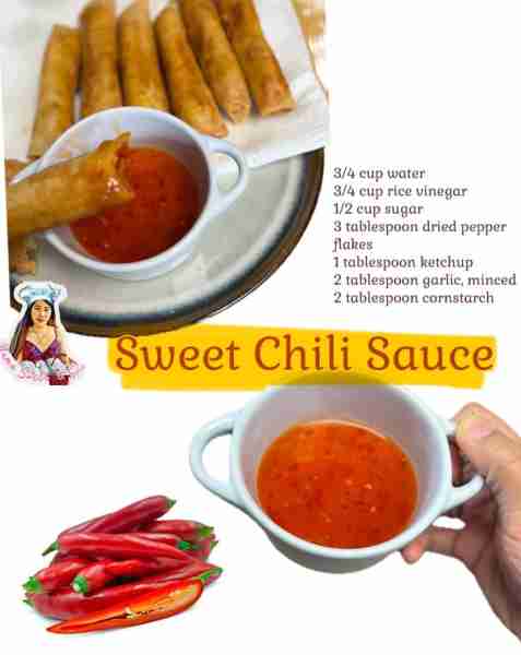 Easy Sweet Chili Sauce Great for dipping sauces, marinades or in stir friy if you want a spicy flavo...