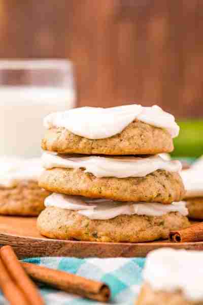 Get ready for a sweet surprise with these Frosted Zucchini Cookies! 🍪🥒 🌟RECIPE IN COMMENTS🌟