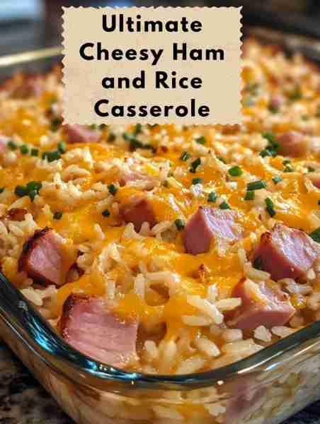 2 cups cooked ham, diced - 2 cups cooked rice - 1 cup shredded cheddar cheese - 1 cup shredded mozza...