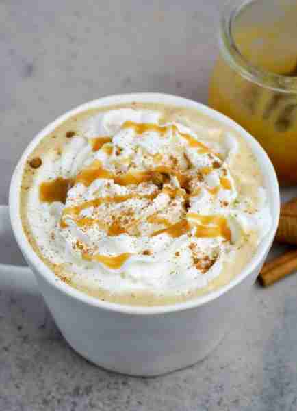 Forget the coffee shop, this Keto Pumpkin Spice Latte is gluten-free and contains less than 3 net ca...