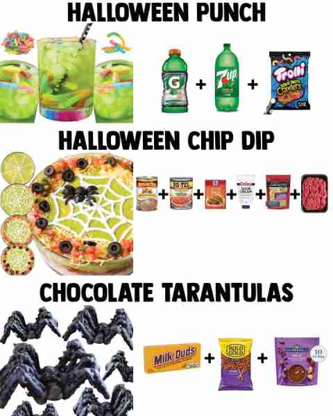 Spooky Halloween Food! 🐛 Halloween Punch **Ingredients** ▢ Green Gatorade ▢ Sprite or 7-Up ▢ Sour G...