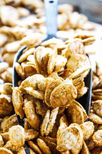 These Cinnamon Sugar Pumpkin Seeds are destined to be a favorite, taking ordinary pumpkin seeds into...