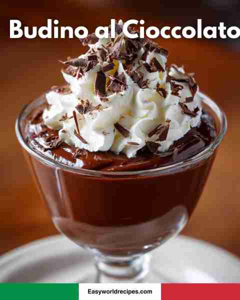 Budino al Cioccolato — creamy chocolate recipe below 🍫❤️