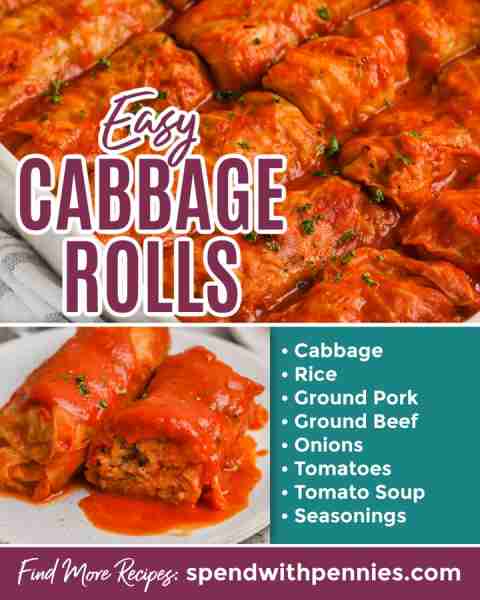 Comment RECIPE to get the recipe! This stuffed cabbage rolls recipe is one I enjoyed from my grandma...