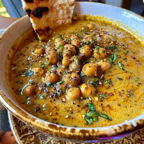 🌶️ Spiced Chickpea Curry Soup Ingredients: 1 tbsp oil 1 onion, chopped 2 garlic cloves, minced 1 tbs...