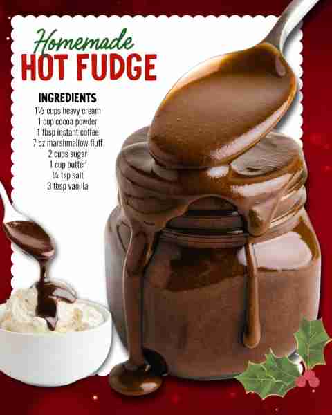 Drizzle a little Christmas magic with homemade hot fudge ❤️🎅 Ingredients 2 cups sugar 1½ cup heavy...