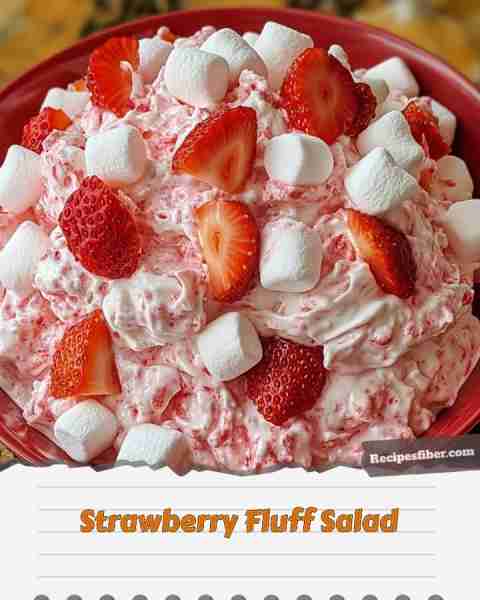 Strawberry Fluff Salad 🍓🥗 Indulge in this refreshing and delightful dessert! 📋 Ingredients - 2...