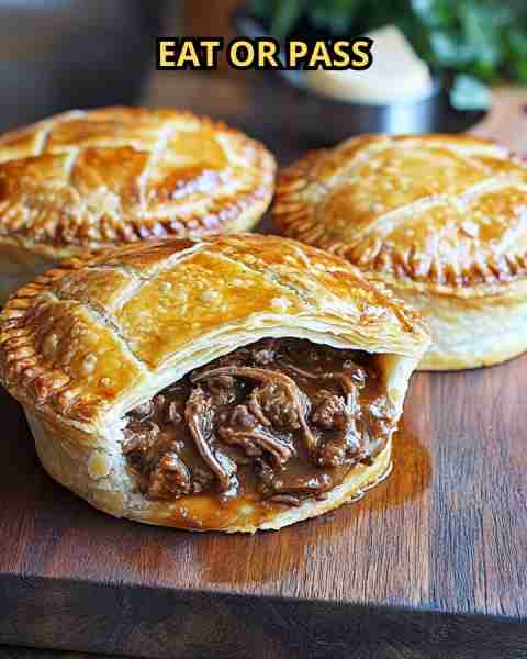 The Ultimate Aussie Meat Pies with Tender Chunky Beef: Flaky, Golden, and Irresistibly Authentic Ing...