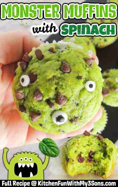 Full Recipe 👇 MONSTER MUFFINS - even the Pickiest Eaters LOVE these! 💚🧡 Your little ones will nev...