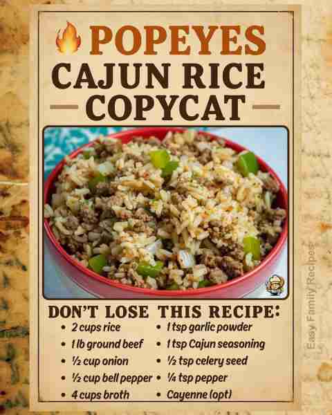 Back in the day, I’d swing by Popeyes just for that Cajun Rice side. 🤫 Now I make it at home, and m...