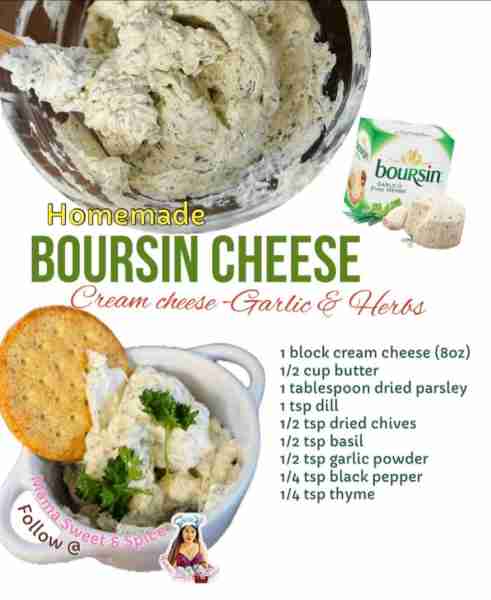 Homemade Cream Cheese Herb Dip Ingredients: 1 block cream cheese (8oz) 1/2 cup butter 1 tablespoon d...