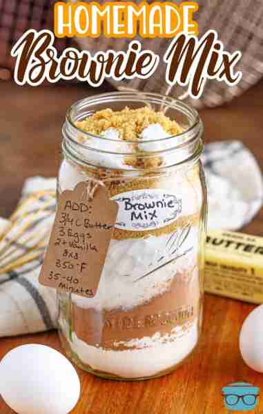 This Homemade Brownie Mix makes a wonderful gift or to store for later when you want to quickly make...