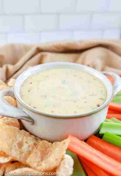Craving cheese sauce? This Best Keto Queso Blanco is dip heaven for veggies or chips https://lowcarb...