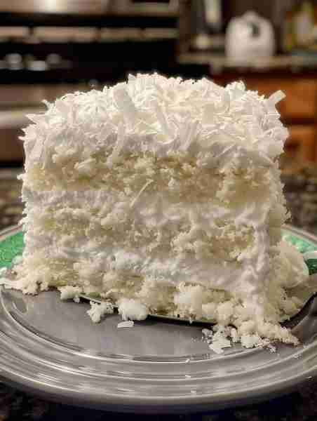 Delicious Creamy Coconut Cake 🥥🍰 Ingredients: • 1 (16 oz) white cake mix • 1 (14 oz) can cream of...