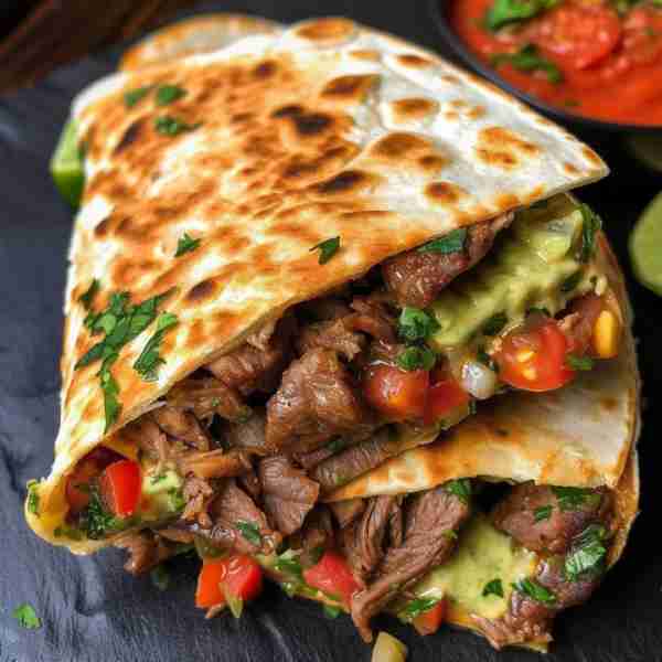 Loaded Steak Quesadillas 😋😋 I love this quick & easy recipe and it’s a treat for Beginners....Must...