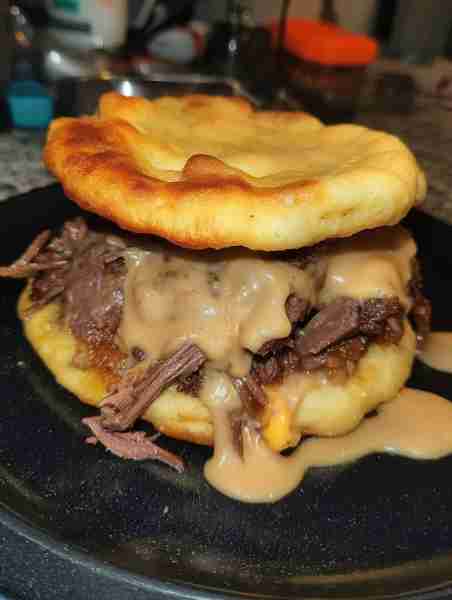Keto Smash Burger with Cloud Bread Ingredients For the Cloud Bread Buns (makes 6–8 buns): 3 large eg...