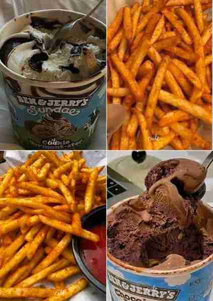 Best combo.. Ice cream and fries🍟🍦