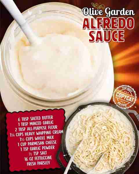 COPYCAT OLIVE GARDEN ALFREDO SAUCE! Make restaurant-worthy Alfredo sauce, just like Olive Garden, i...
