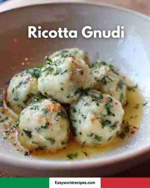 Ricotta Gnudi — Tuscan recipe below 🧀🌿