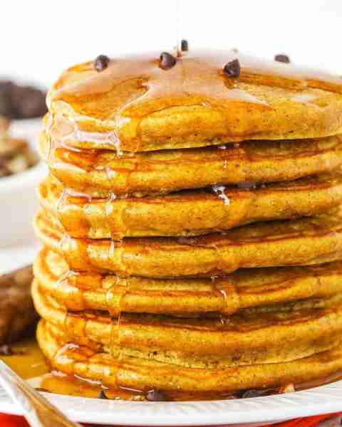 This easy pumpkin pancakes recipe is one of my family’s favorite fall breakfasts! With only a few si...