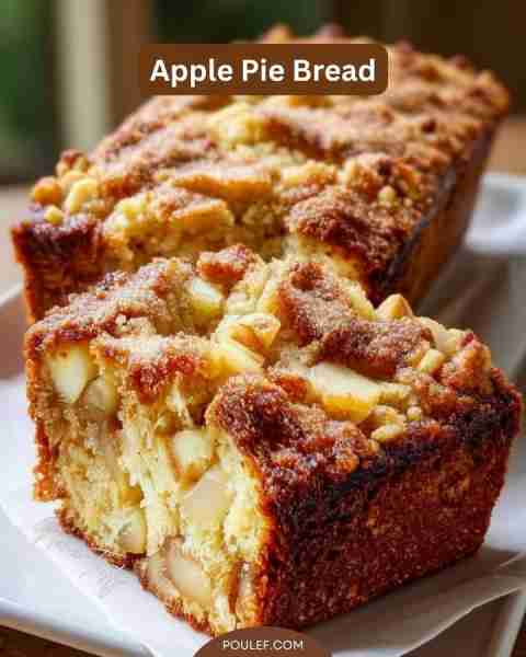 Apple Pie Bread Ingredients: - 2 cups all-purpose flour - 1 teaspoon baking soda - 1/2 teaspoon salt...