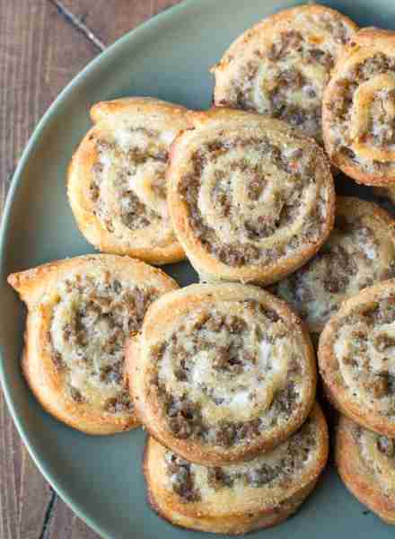These keto-friendly Sausage Cream Cheese Pinwheels are made with low-carb pastry dough and loaded wi...