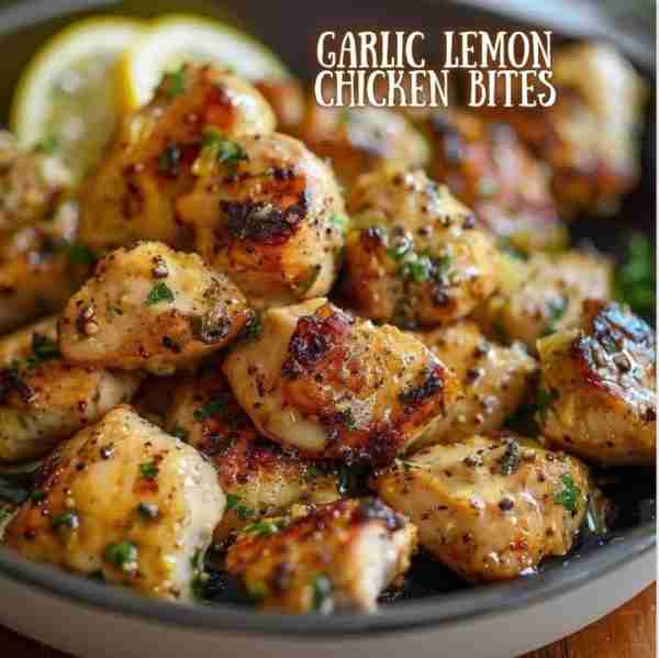 RECIPE: https://iamhomesteader.com/lemon-garlic-chicken-bites/ When I make these for the family, I n...