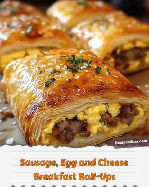Sausage, Egg and Cheese Breakfast Roll-Ups 🍳🌭🧀 Delicious and easy breakfast roll-ups everyone wi...