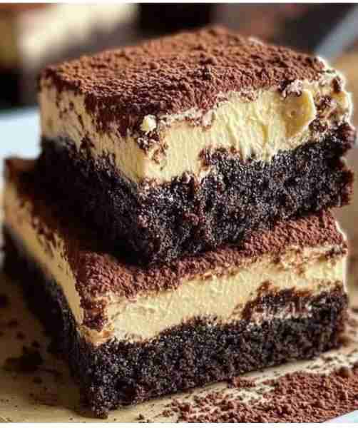 💕😋Dark Chocolate Cheesecake Brownies💕😋 Ingredients: For the brownie layer: 1/2 cup (115g) butter...