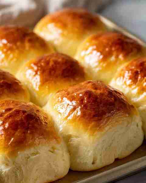 Pillowy-soft, golden, and brushed with butter… these warm bread rolls taste like a hug from the oven...