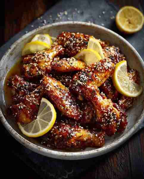 Crispy Honey Garlic Chicken Wings Ingredients: 1 lb chicken wings ½ cup all-purpose flour ½ tsp blac...