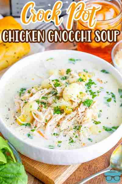 This Crock Pot Olive Garden Chicken Gnocchi Soup is creamy, flavorful and effortless. A simple but d...