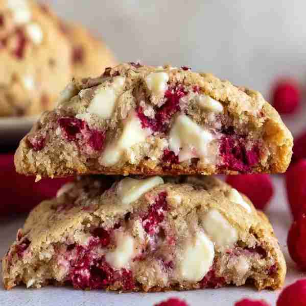 White Chocolate Raspberry Cookies Ingredients: 1 stick salted butter, cold, cut into 1-inch cubes ½...