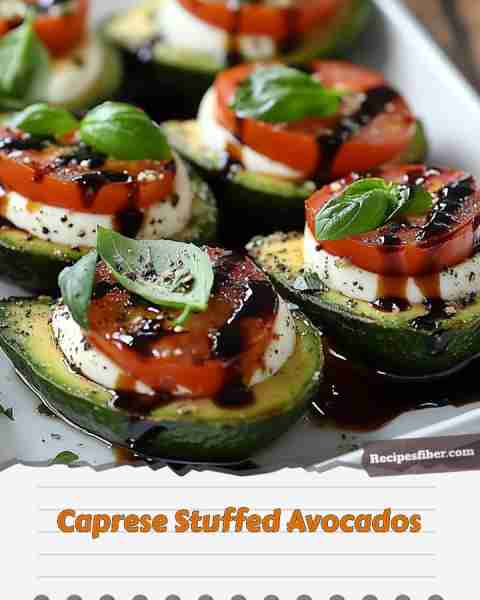Caprese Stuffed Avocados 🥑🍅🌿 Enjoy a fresh and delicious twist on avocados! 📋 Ingredients - 2...