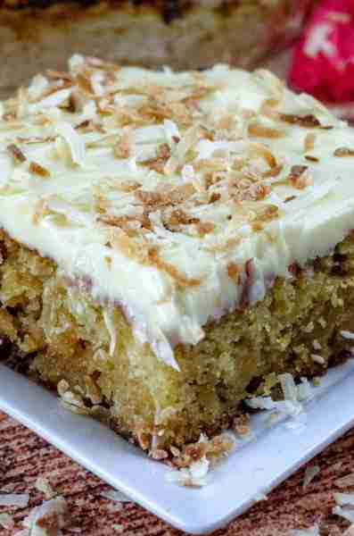 I was told by a family member to never make this again because he almost ate the whole cake in one d...