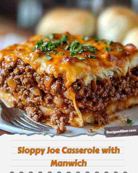 Sloppy Joe Casserole with Manwich 🍽️ A comforting family meal that's quick and delicious! 📋 Ingre...
